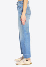Chloé Washed Straight-Leg Jeans Blue CH26SDP43252--40R