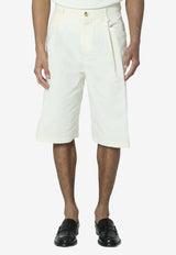 Willy Chavarria Chilango Bermuda Shorts White WCBTM0073--065