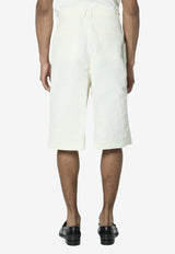 Willy Chavarria Chilango Bermuda Shorts White WCBTM0073--065