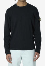 Stone Island Logo Patch Crewneck Sweater Black L1S155100052-S00B0-V0029