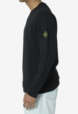 Stone Island Logo Patch Crewneck Sweater Black L1S155100052-S00B0-V0029