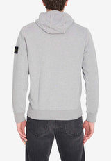 Stone Island Logo Patch Hooded Sweatshirt Gray L1S156100062-S0M51-V0M64
