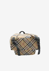Burberry Check Zip-Up Backpack Beige 8091312--A2021