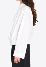 Loewe Asymmetric Draped Shirt White S359Y05XG7--2100