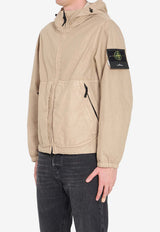 Stone Island Organic-Look Panama-TC Nylon Windbreaker Jacket Beige L1S154100053-S0069-V009A