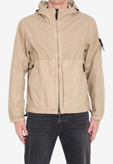Stone Island Organic-Look Panama-TC Nylon Windbreaker Jacket Beige L1S154100053-S0069-V009A