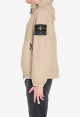 Stone Island Organic-Look Panama-TC Nylon Windbreaker Jacket Beige L1S154100053-S0069-V009A
