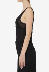 Saint Laurent Cassandre Tank Top Black 867257-Y37SM-1000