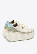 Chloé Nama Platform Sneakers White CH26U02IWW--32G