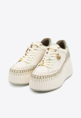 Chloé Nama Platform Sneakers White CH26U02IWW--32G