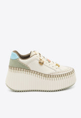 Chloé Nama Platform Sneakers White CH26U02IWW--32G