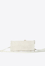 Jacquemus Small Le Turismo Crochet Knit Top Handle Bag White BAW00448A-W00623-100
