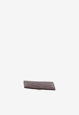 Saint Laurent Cassandre Quilted Leather Cardholder Bordeaux 423291-AAA44-6195