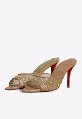 Christian Louboutin Miss Z 80 Desgrastrass Pearl Mules Beige 1260741-N358-BLUSH