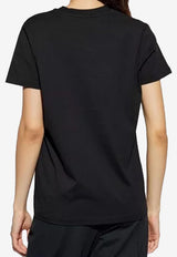 Moncler Embroidered Logo T-shirt Black L10938C00021-89AUO-999