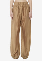 TheLatest Dora Pants with Elastic-Waistband Beige TLW03119T0161-ABTP-T0045
