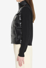 Moncler Padded Wool Cardigan Black L10939B00023-M7774-999