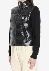 Moncler Padded Wool Cardigan Black L10939B00023-M7774-999