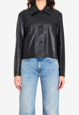 Arma Nos Emy Nappa Leather Jacket Black 003LNOS00602--BLACK