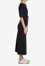 Lemaire Midi Jersey Dress Black DR1147-LJ1010-BR498