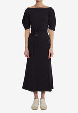 Lemaire Midi Jersey Dress Black DR1147-LJ1010-BR498