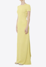 Jacquemus La Robe Maille Maxi Dress Yellow DRW00817A-K00309-250