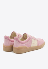 Valentino Upvillage Suede Low-Top Sneakers Pink 8W2S0IL9-LAL-BRN