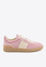 Valentino Upvillage Suede Low-Top Sneakers Pink 8W2S0IL9-LAL-BRN