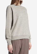 The Row Eulalia French Terry Cashmere Sweatshirt Gray 10674-K628-GYM
