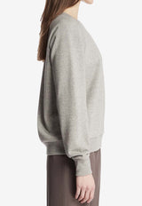 The Row Eulalia French Terry Cashmere Sweatshirt Gray 10674-K628-GYM