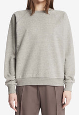 The Row Eulalia French Terry Cashmere Sweatshirt Gray 10674-K628-GYM