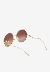 Chloé 60s Round Sunglasses Brown CH0329S--002