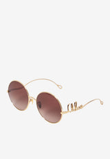 Chloé 60s Round Sunglasses Brown CH0329S--002