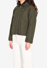 Yves Salomon Reversible Rabbit Fur Jacket Green 26WYV30158-REXX-A8001