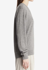 The Row Nian Cashmere Sweater Gray 10682-Y986-GREY