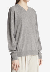 The Row Nian Cashmere Sweater Gray 10682-Y986-GREY