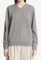 The Row Nian Cashmere Sweater Gray 10682-Y986-GREY