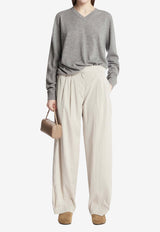 The Row Nian Cashmere Sweater Gray 10682-Y986-GREY