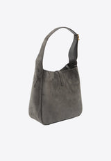 Saint Laurent Small Le 5 À 7 Suede Shoulder Bag Gray 850533-1U80W-1997