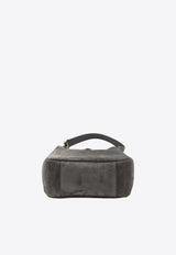 Saint Laurent Small Le 5 À 7 Suede Shoulder Bag Gray 850533-1U80W-1997