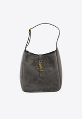 Saint Laurent Small Le 5 À 7 Suede Shoulder Bag Gray 850533-1U80W-1997