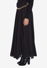 Balenciaga Pleated Maxi Skirt Black 808778-TGO08-1000