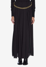 Balenciaga Pleated Maxi Skirt Black 808778-TGO08-1000