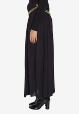 Balenciaga Pleated Maxi Skirt Black 808778-TGO08-1000