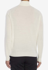 John Smedley Cherwell High-Neck Sweater White CHERWELL--SNOW WHITE