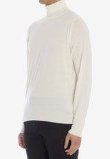 John Smedley Cherwell High-Neck Sweater White CHERWELL--SNOW WHITE