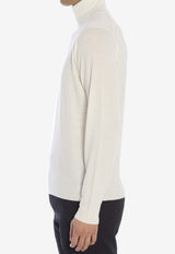 John Smedley Cherwell High-Neck Sweater White CHERWELL--SNOW WHITE
