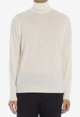John Smedley Cherwell High-Neck Sweater White CHERWELL--SNOW WHITE