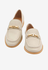 Tod's Hammered Leather Loafers Beige XXW01M0KB60-UUG-C006