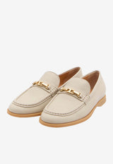 Tod's Hammered Leather Loafers Beige XXW01M0KB60-UUG-C006